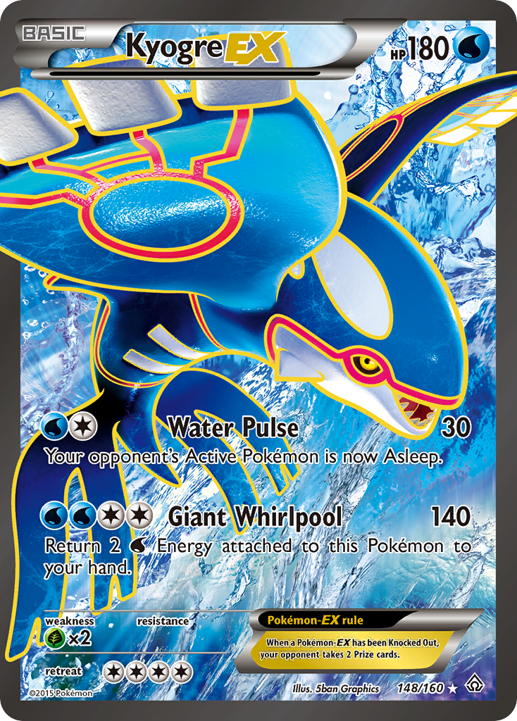 Kyogre EX (148/160) [XY: Primal Clash] | All Aboard Games