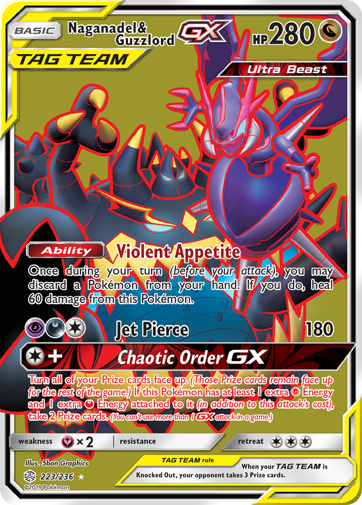 Naganadel & Guzzlord GX (223/236) [Sun & Moon: Cosmic Eclipse] | All Aboard Games