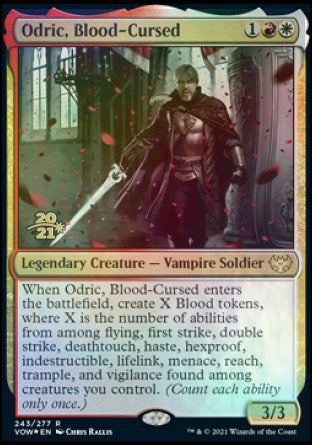 Odric, Blood-Cursed [Innistrad: Crimson Vow Prerelease Promos] | All Aboard Games
