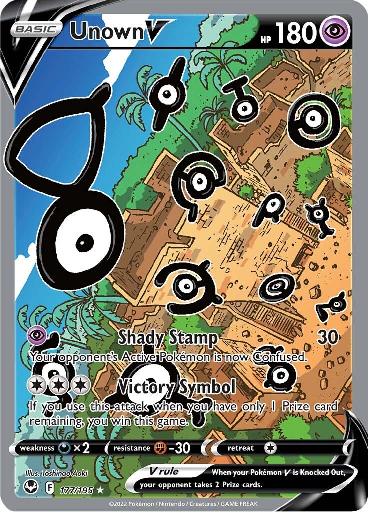 Unown V (177/195) [Sword & Shield: Silver Tempest] | All Aboard Games