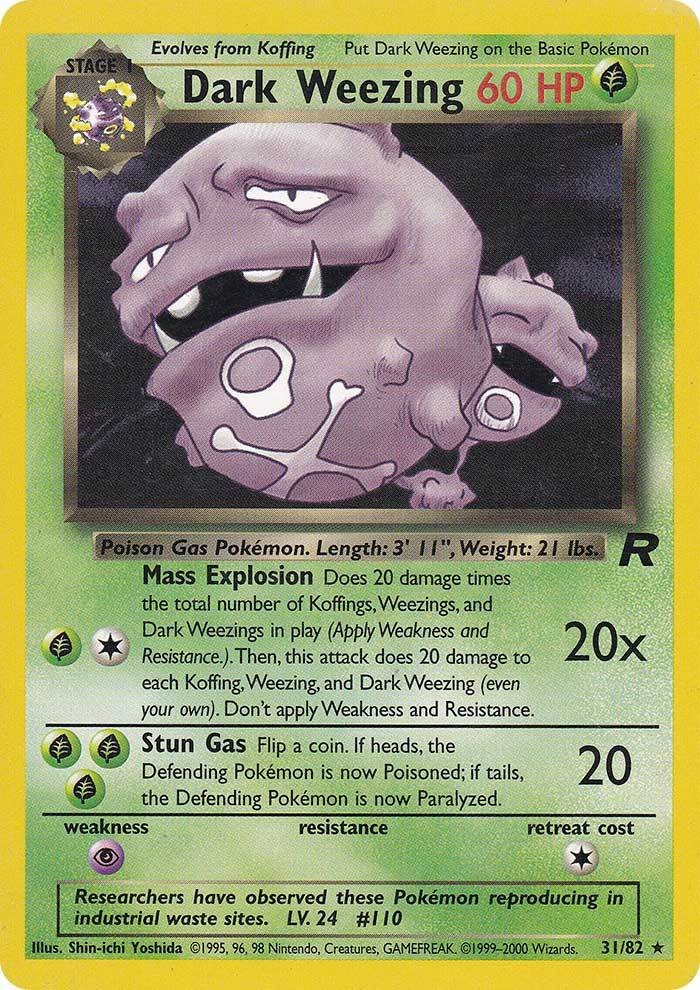 Dark Weezing (31/82) [Team Rocket Unlimited] | All Aboard Games