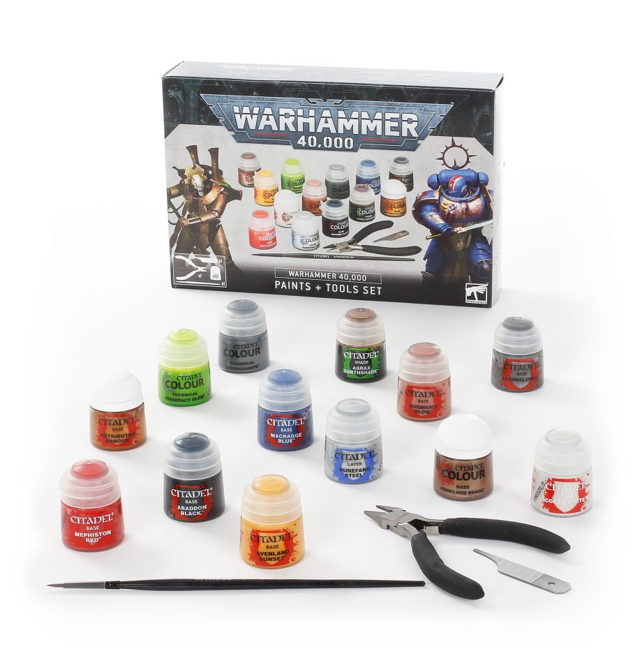 Warhammer - Warhammer 40,000: Paints + Tools | All Aboard Games