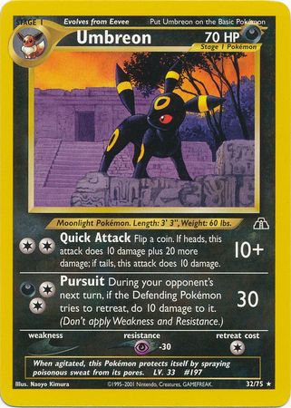 Umbreon (32/75) [Neo Discovery Unlimited] | All Aboard Games