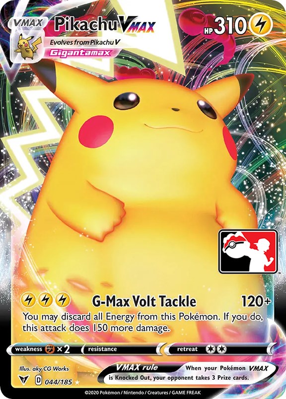 Pikachu VMAX (044/185) [Prize Pack Series One] | All Aboard Games