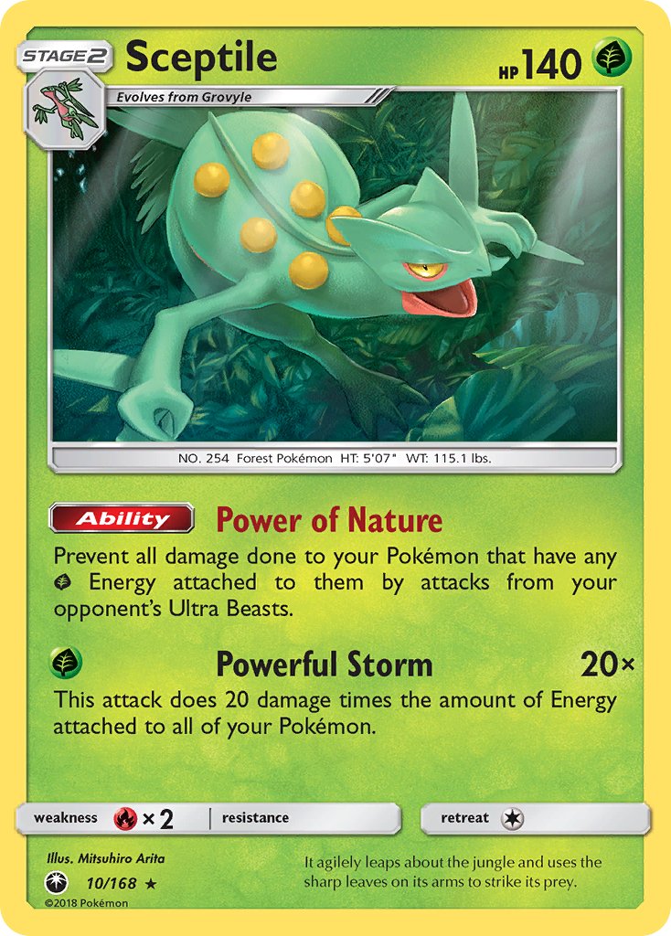 Sceptile (10/168) (Theme Deck Exclusive) [Sun & Moon: Celestial Storm] | All Aboard Games