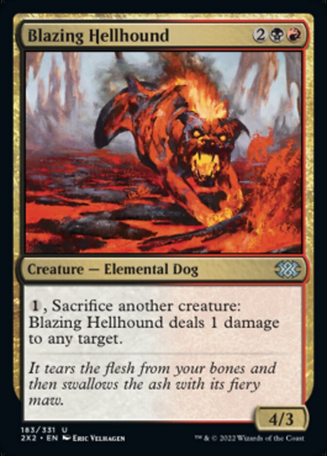 Blazing Hellhound [Double Masters 2022] | All Aboard Games