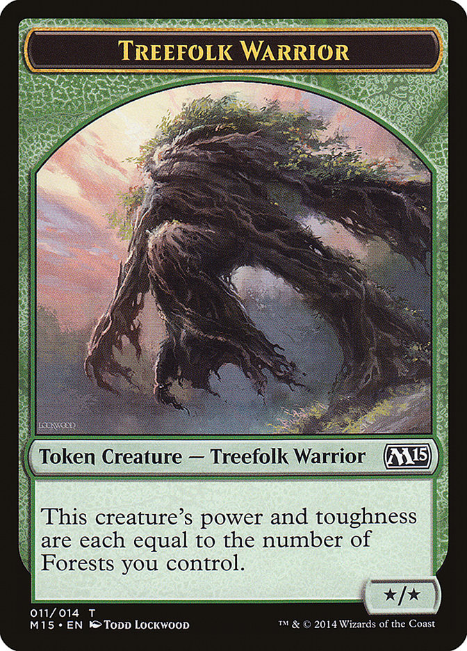 Treefolk Warrior [Magic 2015 Tokens] | All Aboard Games
