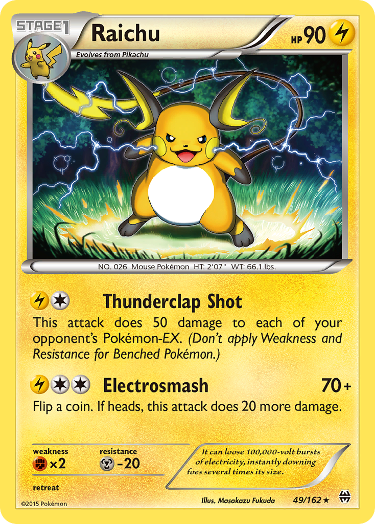 Raichu (49/162) [XY: BREAKthrough] | All Aboard Games