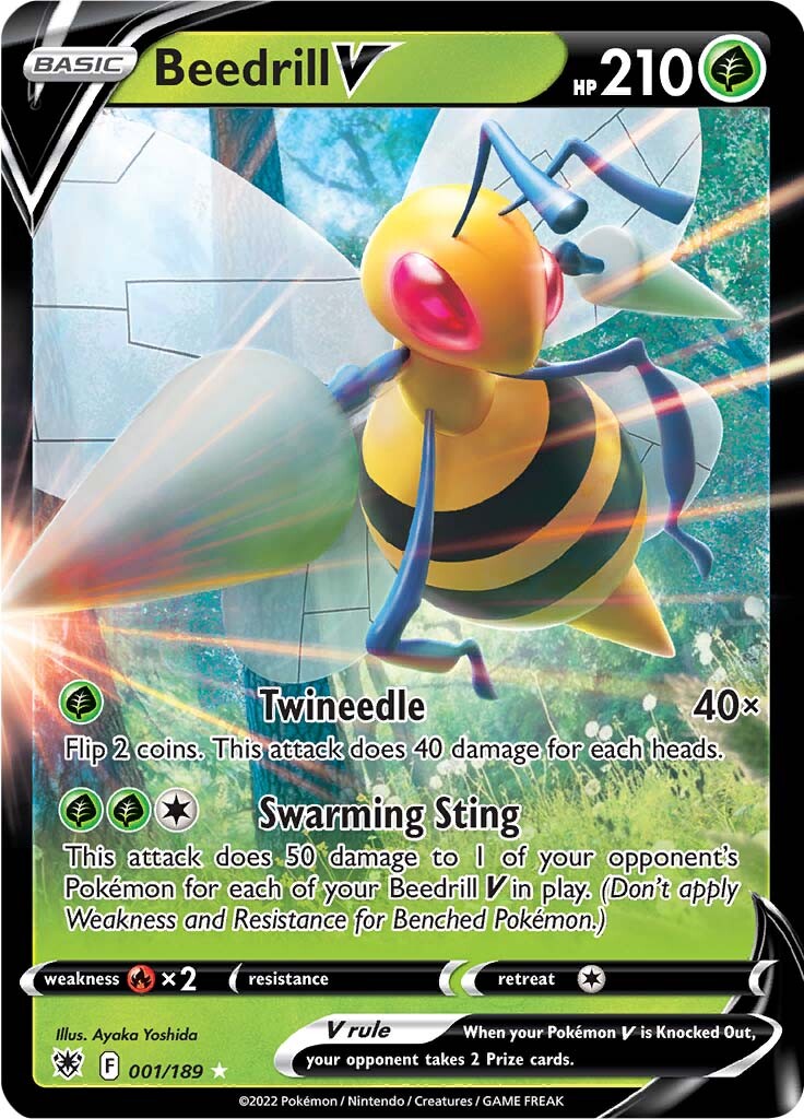 Beedrill V (001/189) [Sword & Shield: Astral Radiance] | All Aboard Games