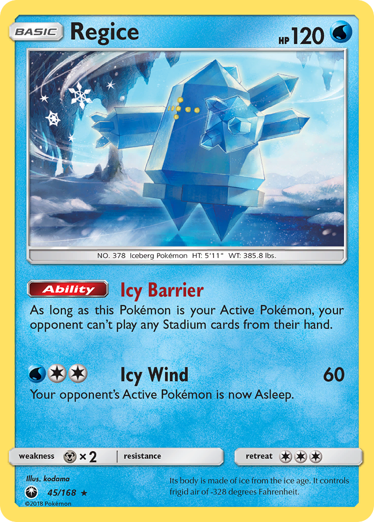 Regice (45/168) [Sun & Moon: Celestial Storm] | All Aboard Games