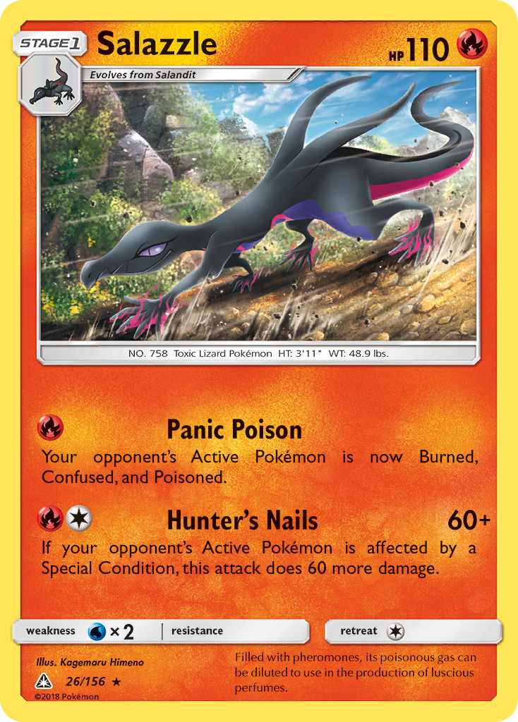 Salazzle (26/156) [Sun & Moon: Ultra Prism] | All Aboard Games