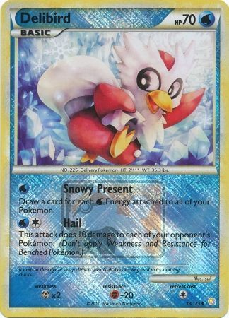 Delibird (39/123) (League Promo) [HeartGold & SoulSilver: Base Set] | All Aboard Games