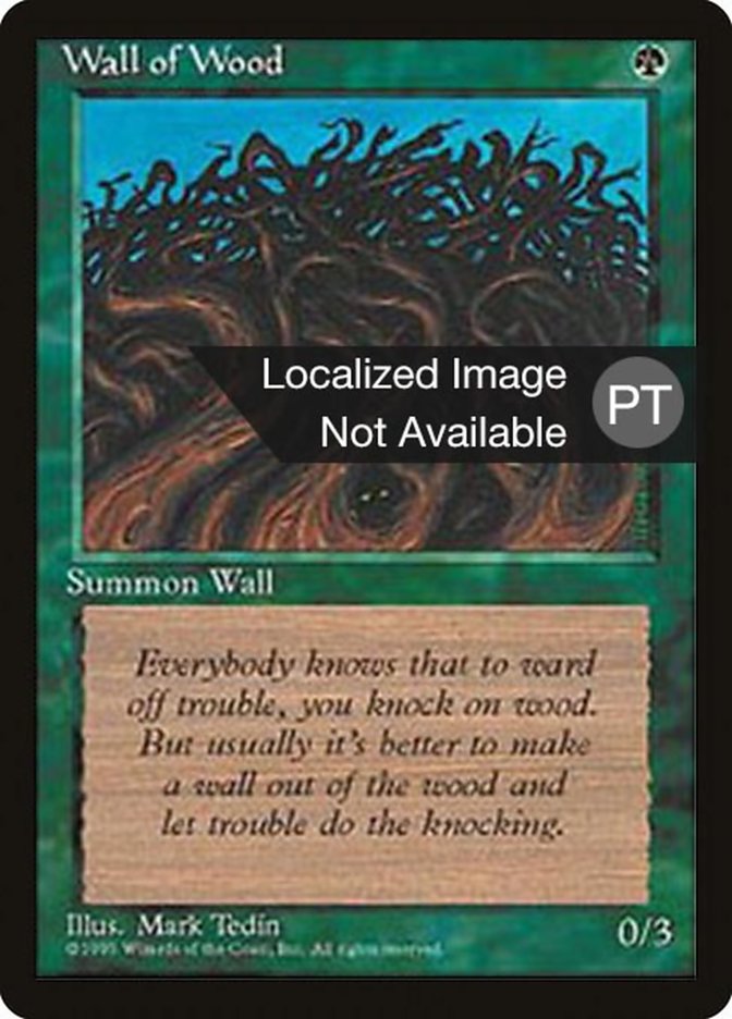 Wall of Wood [Fourth Edition (Foreign Black Border)] | All Aboard Games