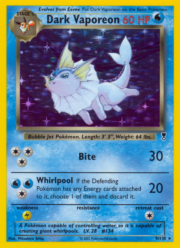 Dark Vaporeon (9/110) [Legendary Collection] | All Aboard Games