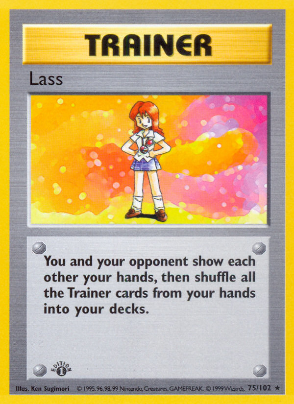 Lass (75/102) (Shadowless) [Base Set 1st Edition] | All Aboard Games