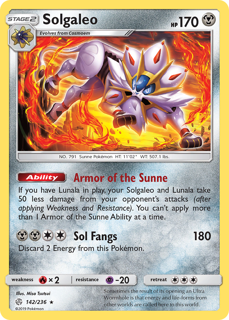 Solgaleo (142/236) [Sun & Moon: Cosmic Eclipse] | All Aboard Games