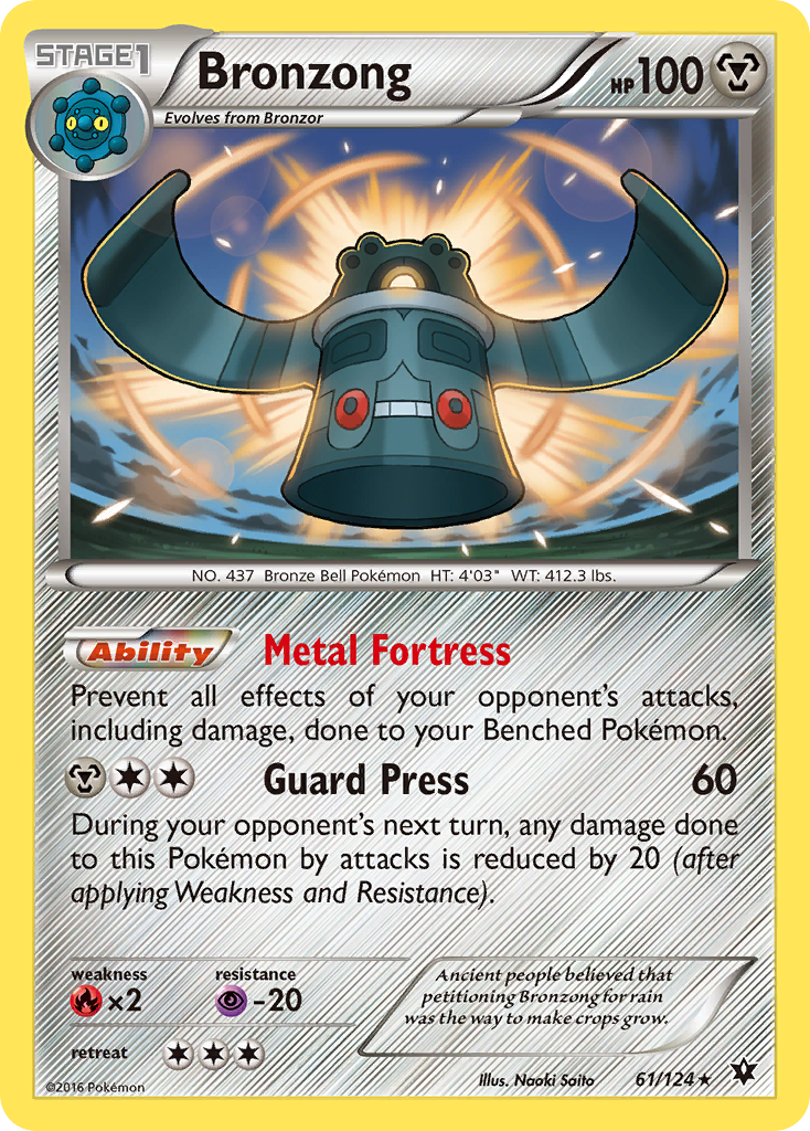 Bronzong (61/124) [XY: Fates Collide] | All Aboard Games