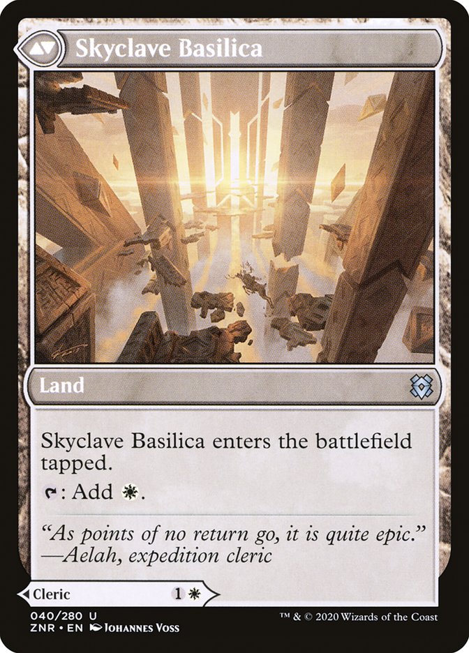 Skyclave Cleric // Skyclave Basilica [Zendikar Rising] | All Aboard Games