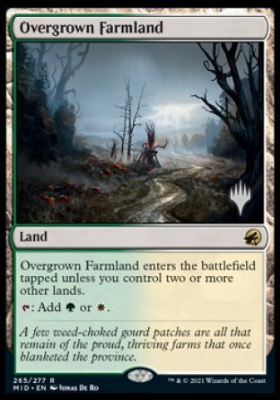Overgrown Farmland (Promo Pack) [Innistrad: Midnight Hunt Promos] | All Aboard Games