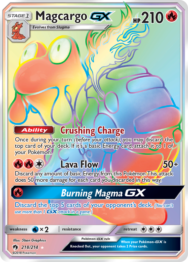 Magcargo GX (218/214) [Sun & Moon: Lost Thunder] | All Aboard Games