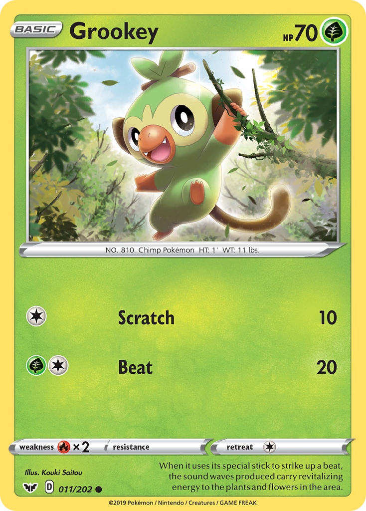 Grookey (011/202) [Sword & Shield: Base Set] | All Aboard Games