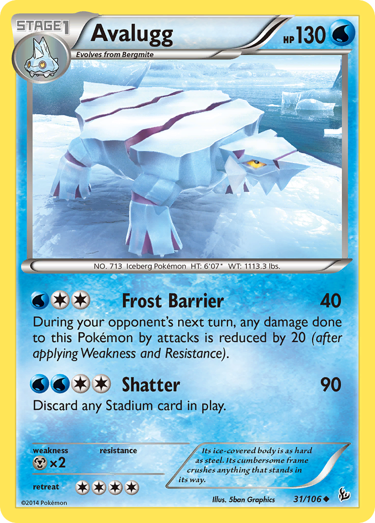 Avalugg (31/106) [XY: Flashfire] | All Aboard Games