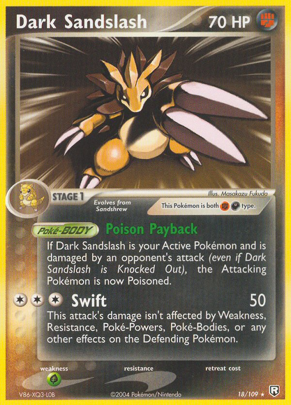 Dark Sandslash (18/109) [EX: Team Rocket Returns] | All Aboard Games