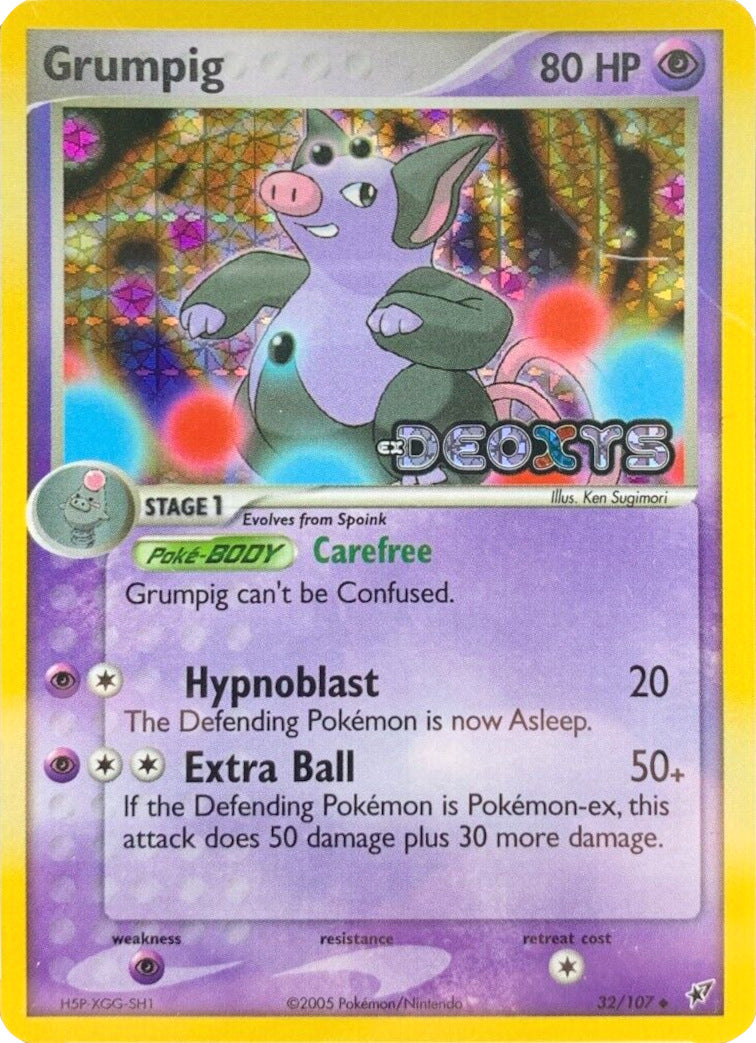 Grumpig (32/107) (Stamped) [EX: Deoxys] | All Aboard Games