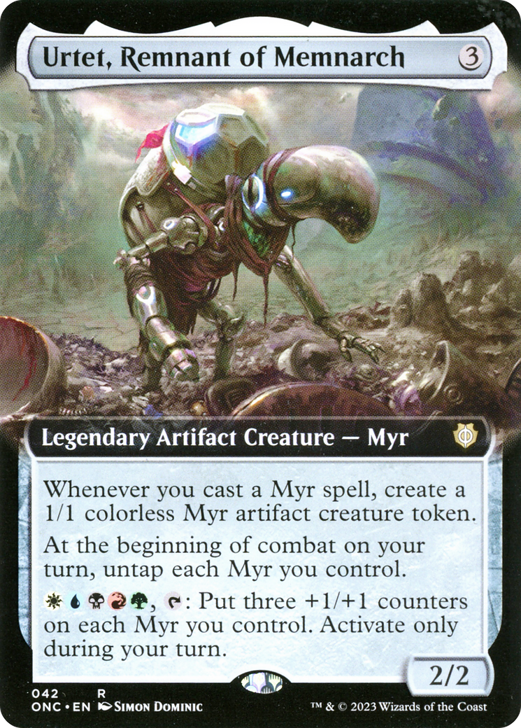 Urtet, Remnant of Memnarch (Extended Art) [Phyrexia: All Will Be One Commander] | All Aboard Games