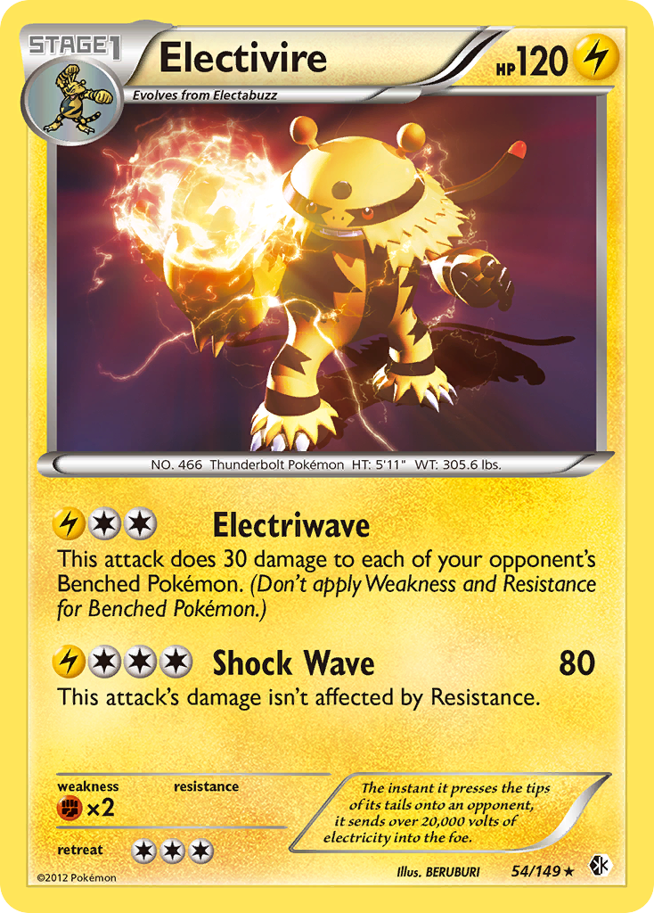 Electivire (54/149) [Black & White: Boundaries Crossed] | All Aboard Games