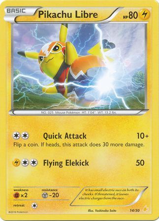 Pikachu Libre (14/30) [XY: Trainer Kit 3 - Pikachu Libre] | All Aboard Games