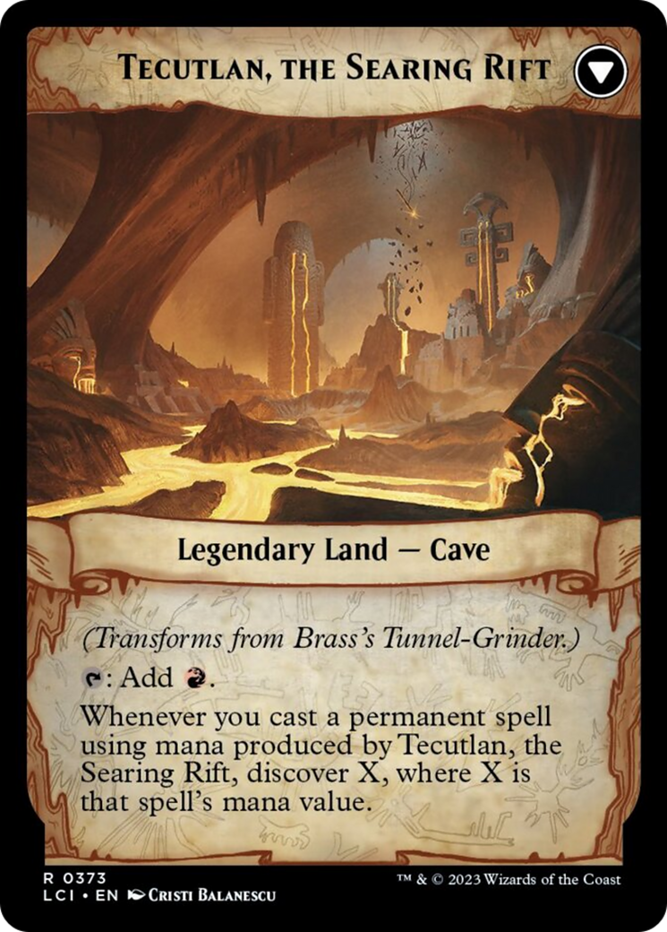 Brass's Tunnel-Grinder // Tecutlan, The Searing Rift [The Lost Caverns of Ixalan] | All Aboard Games