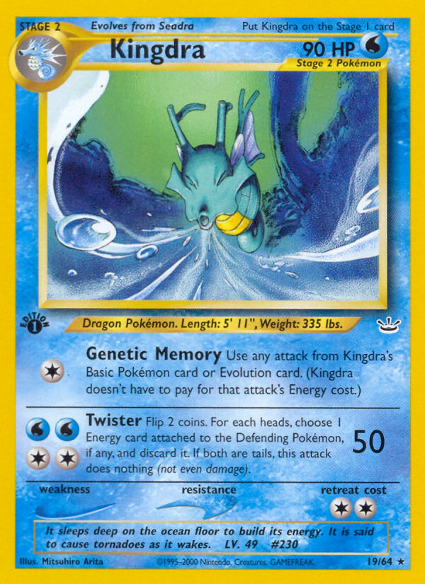 Kingdra (19/64) [Neo Revelation 1st Edition] | All Aboard Games