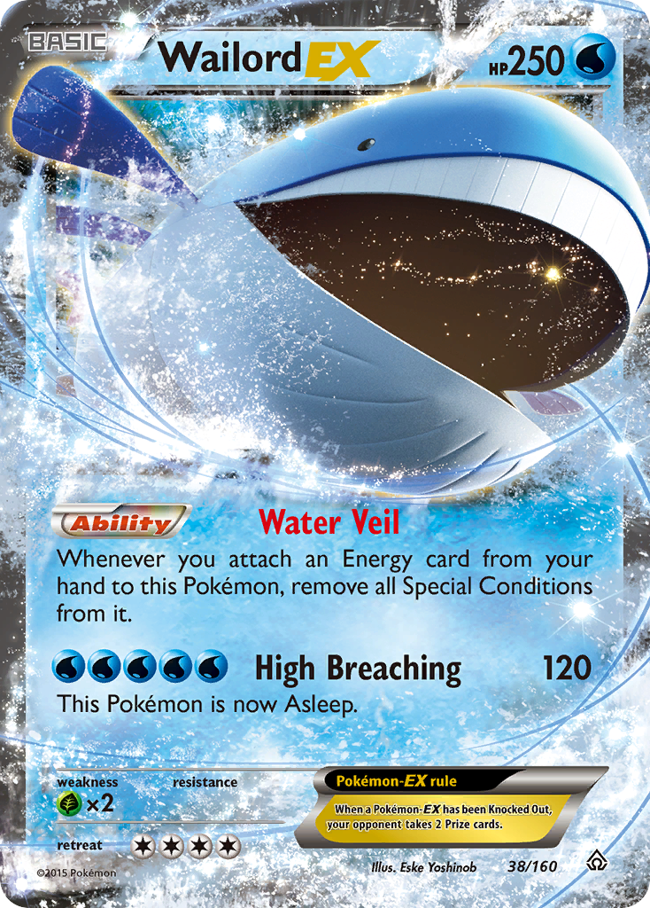 Wailord EX (38/160) [XY: Primal Clash] | All Aboard Games