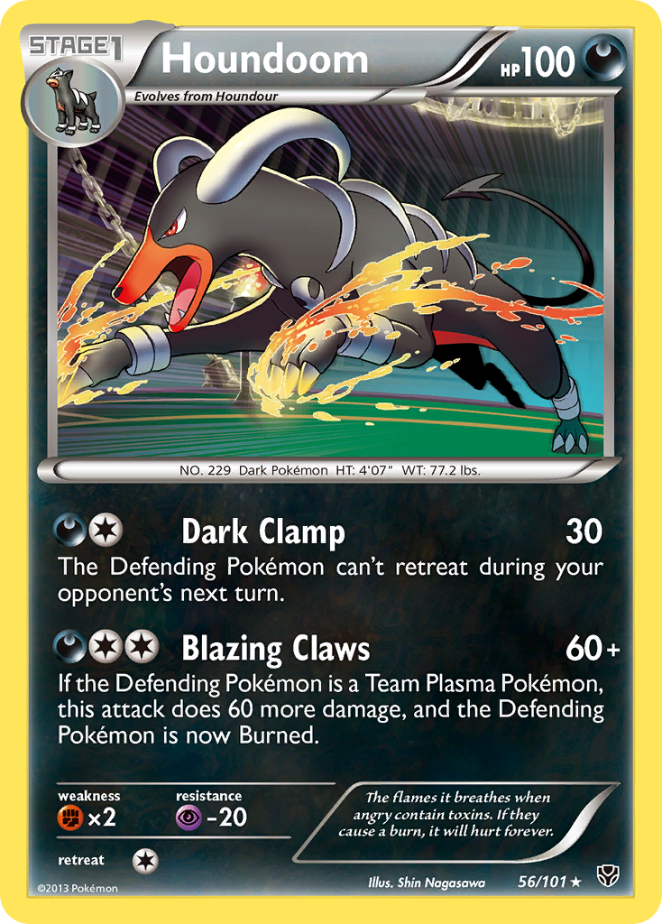 Houndoom (56/101) [Black & White: Plasma Blast] | All Aboard Games