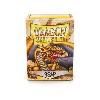Sleeves - Dragon Shield Matte: Gold | All Aboard Games