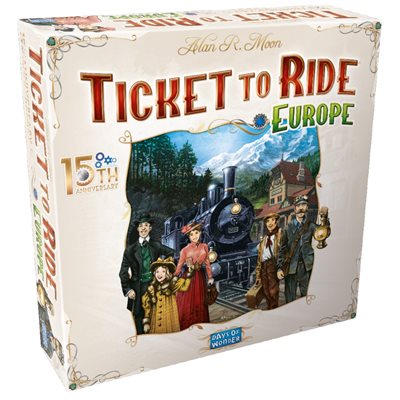 Ticket to Ride: Europe - 15th Anniversary Edition | All Aboard Games