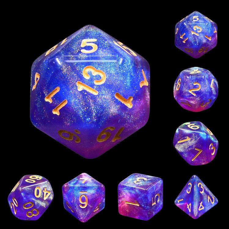 7pc Atmospheric Radiance Blue Enchantress w/ Gold - HDAR27 | All Aboard Games