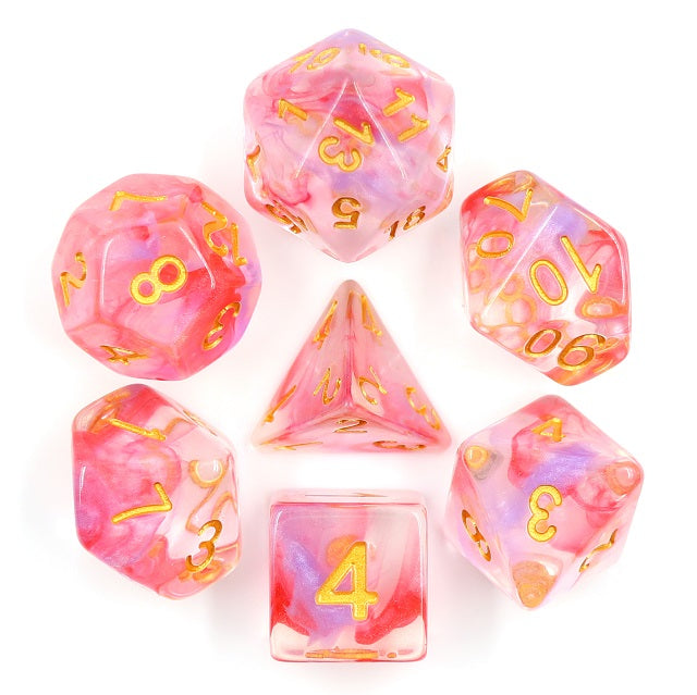 7pc Pearl Swirl Clematis Edda w/ Gold - HDS13 | All Aboard Games