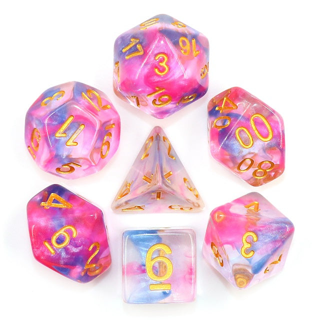 7pc Pearl Swirl Morning Glory w/ Gold - HDS15 | All Aboard Games