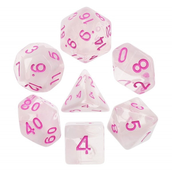 7pc Blend Clear-White w/ Pink - HDB30 | All Aboard Games
