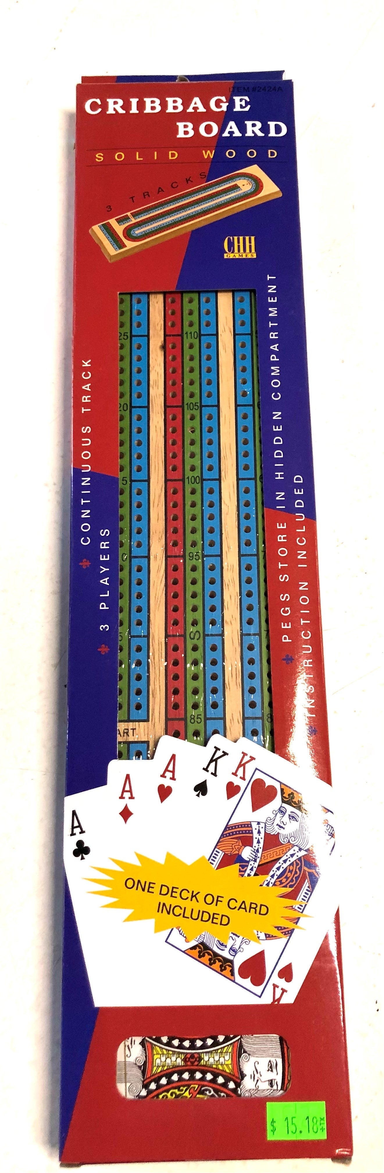 Cribbage - 3 Track with Cards | All Aboard Games