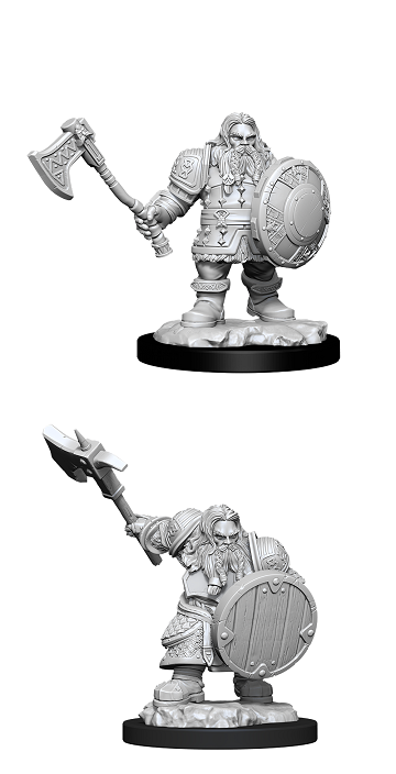 D&D - Nolzur's Marvelous Miniatures: Dwarf Fighter (Male) | All Aboard Games