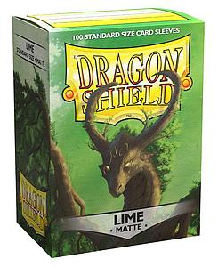 Sleeves - Dragon Shield Matte: Lime | All Aboard Games