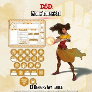 D&D - 5E: Monk Token Set | All Aboard Games