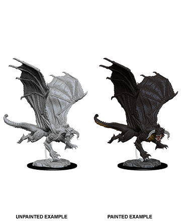 D&D - Nolzur's Marvelous Miniatures - Young Black Dragon | All Aboard Games