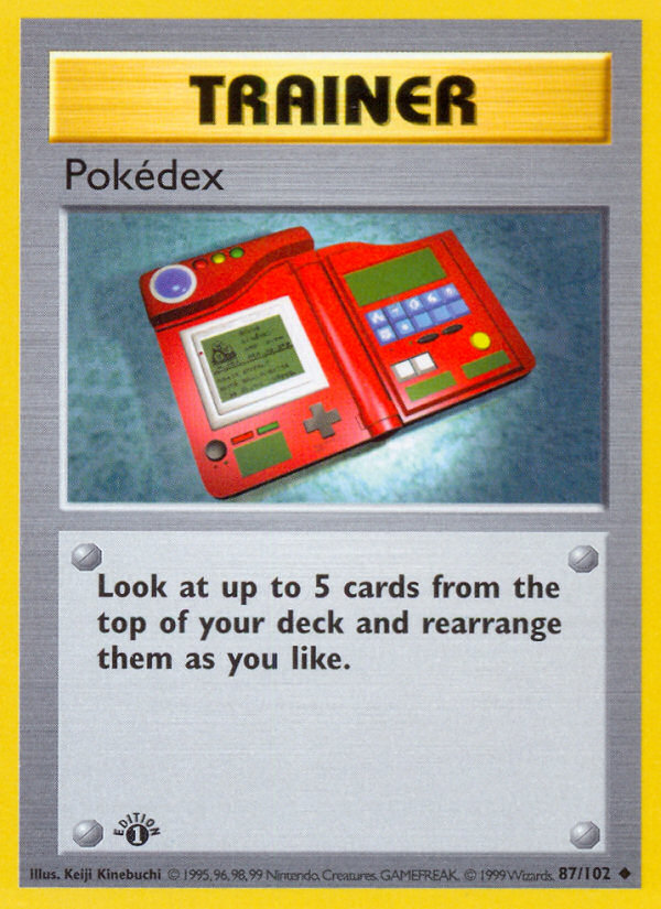 Pokedex (87/102) (Shadowless) [Base Set 1st Edition] | All Aboard Games