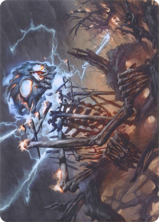 Lightning Skelemental // Lightning Skelemental [Modern Horizons Art Series] | All Aboard Games