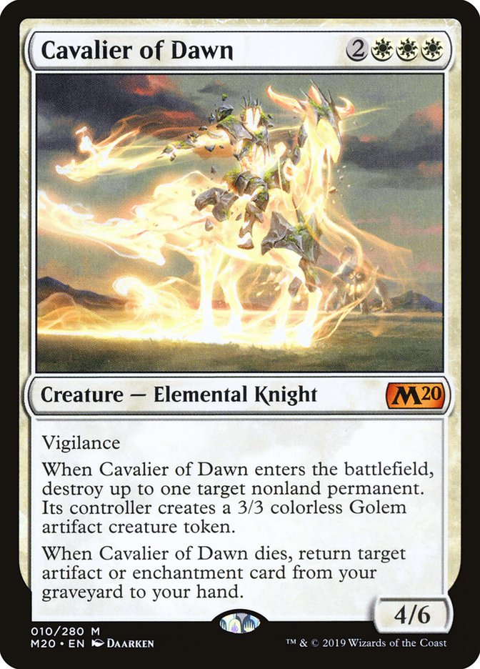 Cavalier of Dawn [Core Set 2020] | All Aboard Games