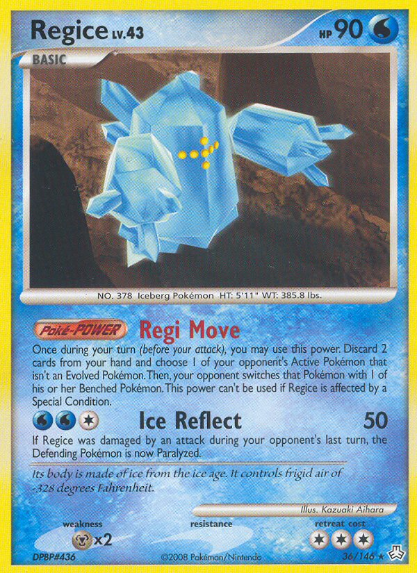 Regice (36/146) [Diamond & Pearl: Legends Awakened] | All Aboard Games